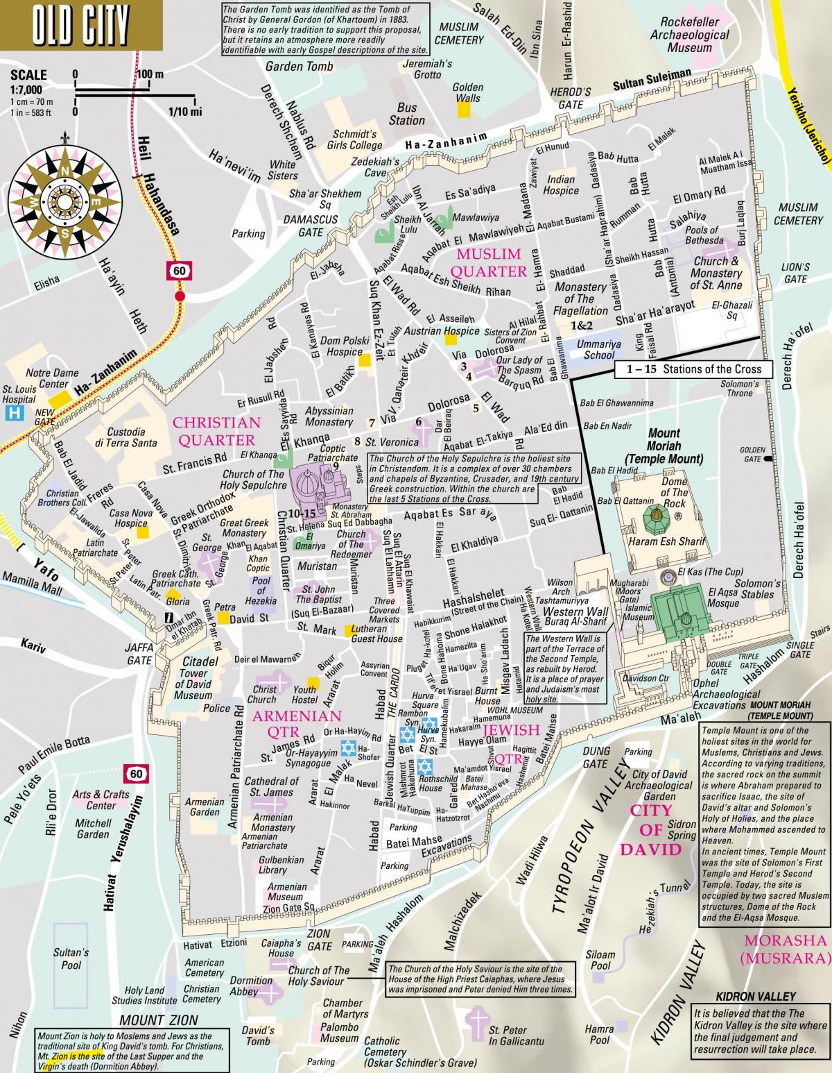 Jerusalemer Innenstadtplan