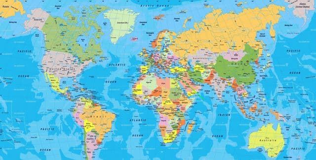 Standort Jerusalem auf der Weltkarte